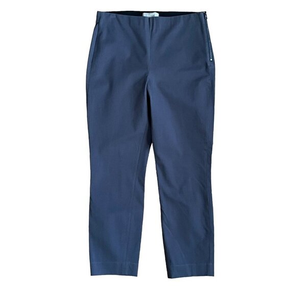 Everlane Side Zip Stretch Cotton Pant Womens Sz 10 Gray Ankle Fit Minimalist - Picture 4 of 10